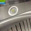 RVS Afzuigkap Dampkap met lamellen filters Premium-line 120 cm schuin model Horeca - Afbeelding 4