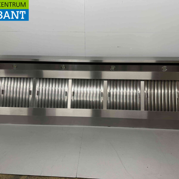 RVS Afzuigkap Dampkap Premium-line Motor 2500 kuub Schuin model 300 cm 230V Horeca