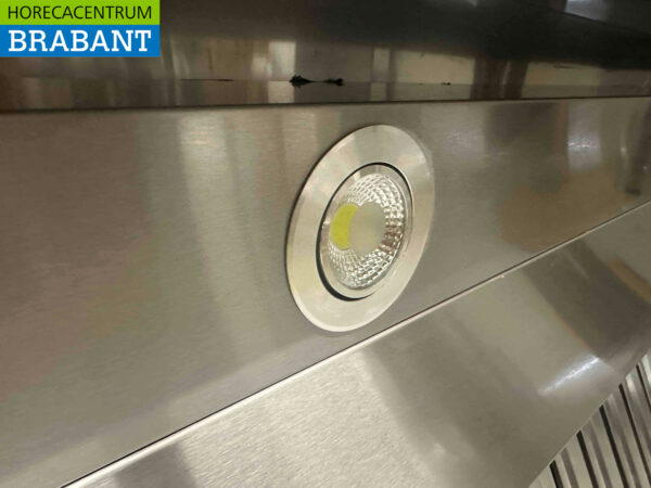 RVS Afzuigkap Dampkap Premium-line Motor 2500 kuub Schuin model 300 cm 230V Horeca - Afbeelding 4