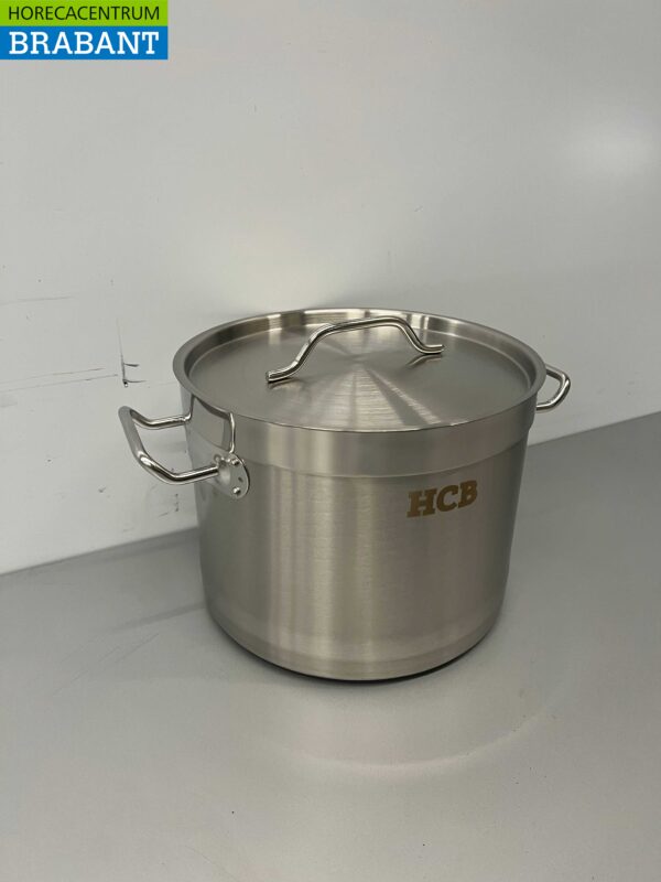 RVS HCB Soeppan Kookpan Pan Inductie 25 x 18 cm 9 liter Horeca - Afbeelding 2