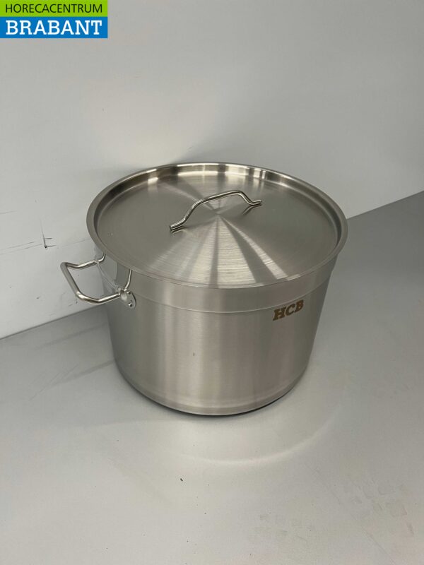 RVS HCB Soeppan Kookpan Pan Inductie 20 x 12 cm 4 liter Horeca - Afbeelding 2
