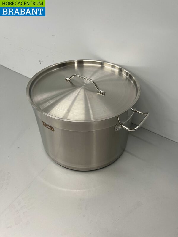 RVS HCB Soeppan Kookpan Pan Inductie 20 x 12 cm 4 liter Horeca - Afbeelding 3