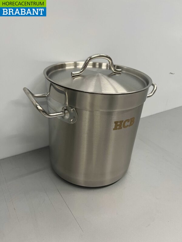 RVS Soeppan Kookpan Pan Inductie 20 x 20 cm 6 liter Horeca - Afbeelding 2
