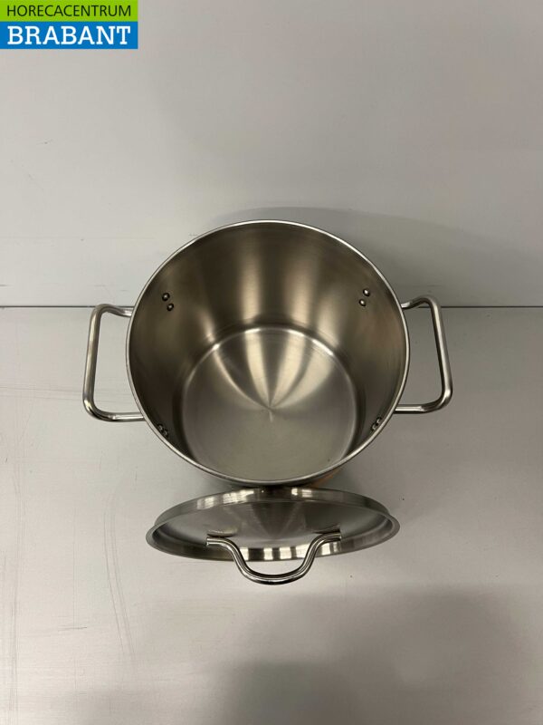 RVS Soeppan Kookpan Pan Inductie 20 x 20 cm 6 liter Horeca - Afbeelding 4