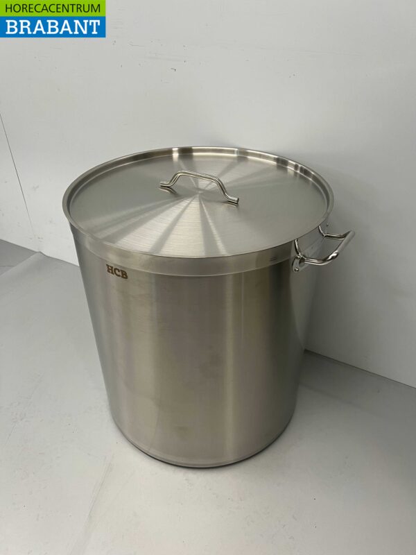 RVS Soeppan Kookpan Pan Inductie 55 x 60 cm 140 liter Horeca - Afbeelding 3