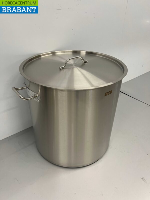 RVS Soeppan Kookpan Pan Inductie 55 x 55 cm 130 liter Horeca - Afbeelding 2