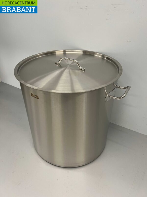 RVS Soeppan Kookpan Pan Inductie 55 x 55 cm 130 liter Horeca - Afbeelding 3