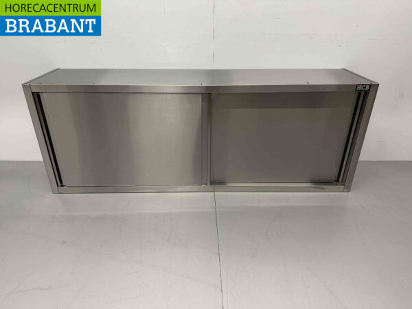 RVS HCB Wandkast Kast Premium-line 2 Schuifdeuren 180 cm Horeca