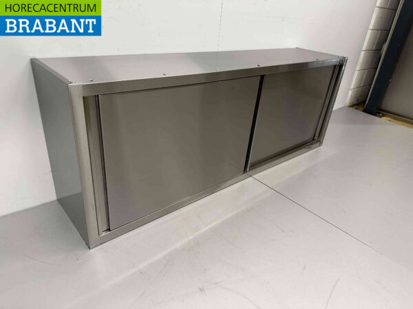 RVS HCB Wandkast Kast Premium-line 2 Schuifdeuren 180 cm Horeca - Afbeelding 3