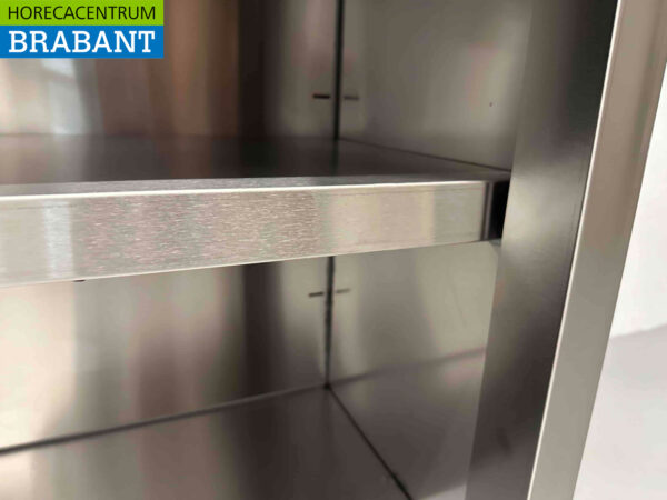 RVS HCB Wandkast Kast Premium-line 2 Schuifdeuren 180 cm Horeca - Afbeelding 5