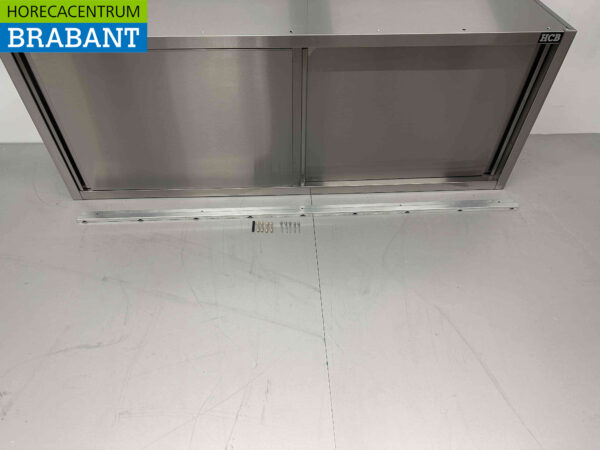 RVS HCB Wandkast Kast Premium-line 2 Schuifdeuren 180 cm Horeca - Afbeelding 6