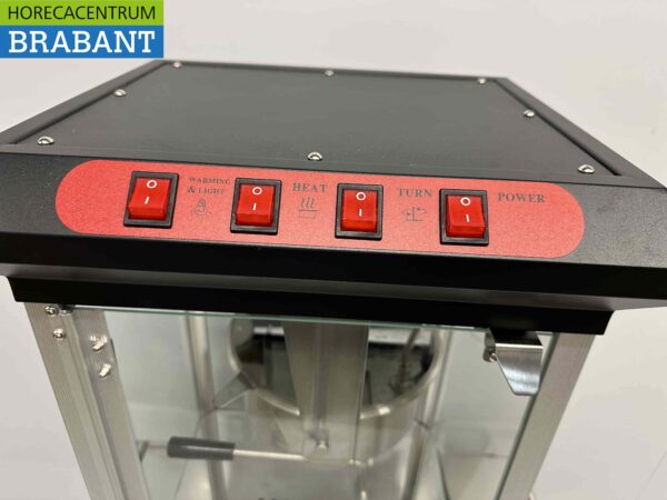 Popcornmachine Popcorn machine met onderstel zwart 230V Braderie Markt Horeca - Afbeelding 7