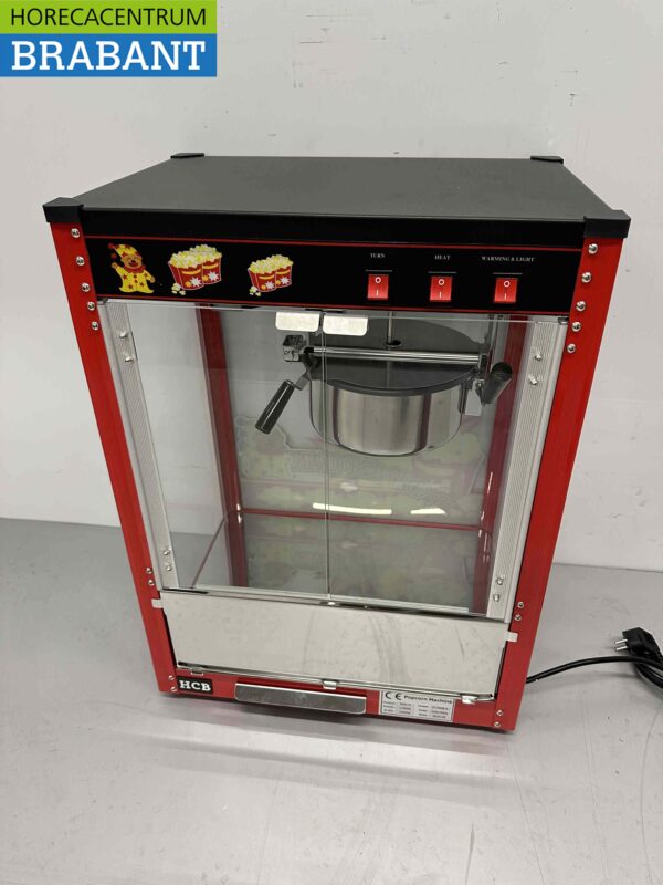 Popcornmachine Popcorn machine Zwart 230V Braderie Markt Horeca - Afbeelding 4