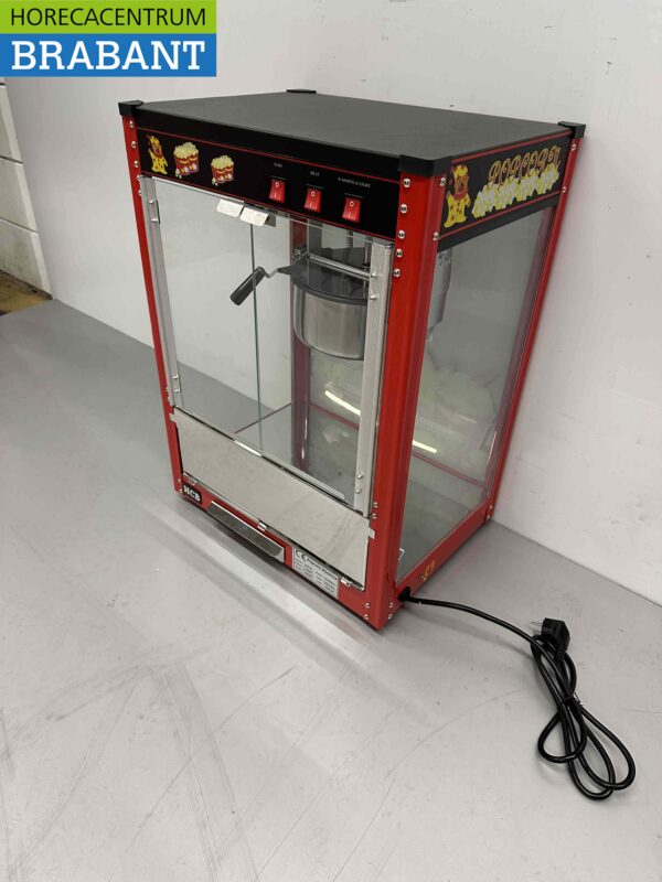 Popcornmachine Popcorn machine Zwart 230V Braderie Markt Horeca - Afbeelding 6