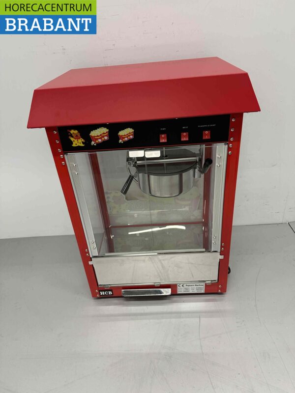 Luxe Popcornmachine Popcorn machine Rood 230V Braderie Markt Horeca - Afbeelding 4