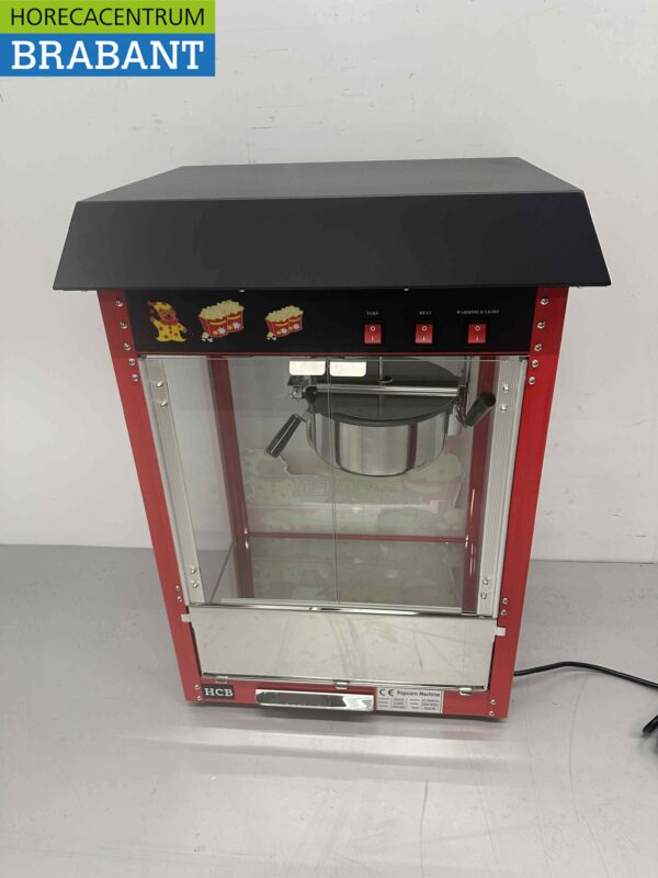 Luxe Popcornmachine Popcorn machine Zwart 230V Braderie Markt Horeca - Afbeelding 4