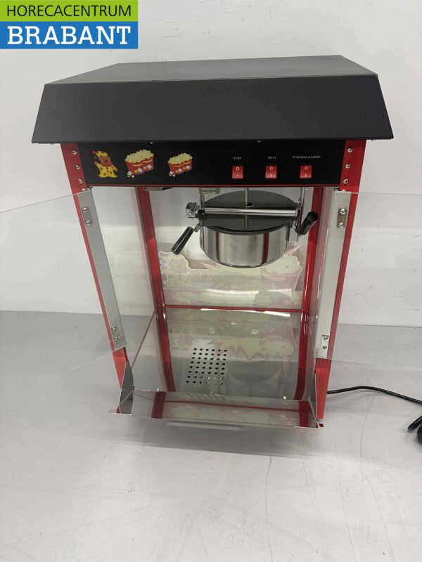 Luxe Popcornmachine Popcorn machine Zwart 230V Braderie Markt Horeca - Afbeelding 8