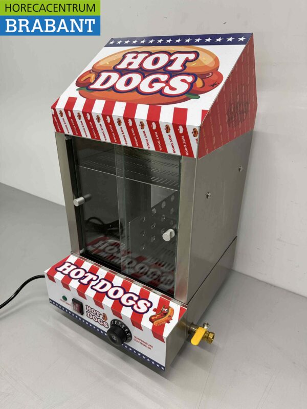 RVS Hotdogsteamer Hot Dog Steamer 230V Horeca - Afbeelding 2