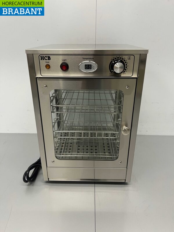 RVS Warmhoudvitrine Warmtevitrine 35,5 cm 230V Horeca