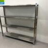 RVS Opbergrek Rek Stelling Premium-line 200 x 40 x 180 cm Horeca - Afbeelding 3