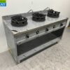 RVS Woktafel wokfornuis 3 branders 39 kW 150 cm Gas Horeca - Afbeelding 3