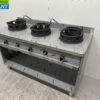 RVS Woktafel wokfornuis 3 branders 39 kW 150 cm Gas Horeca - Afbeelding 4