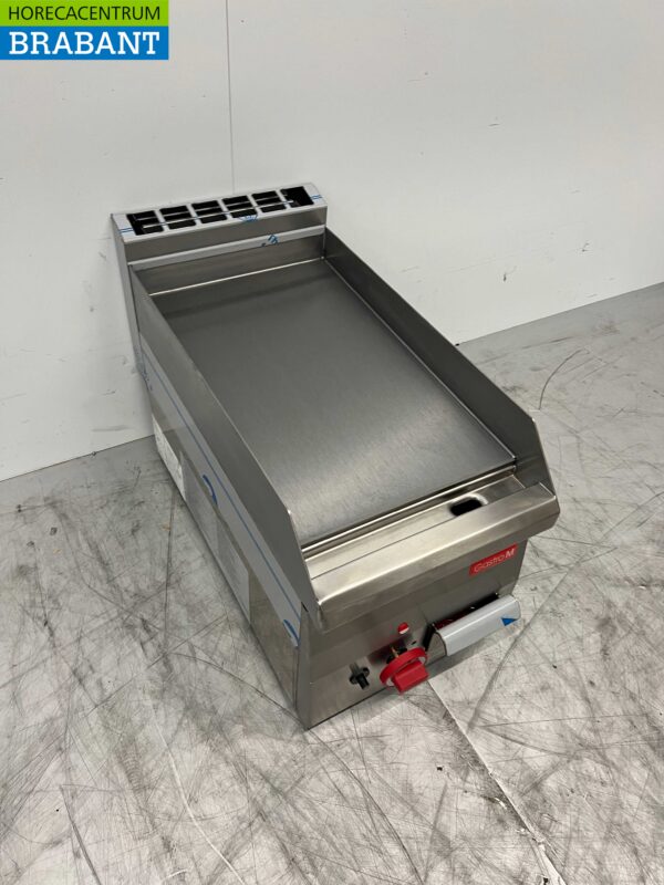 RVS Gastro M Grillplaat Bakplaat Plancha 30 cm Gas Horeca - Afbeelding 2