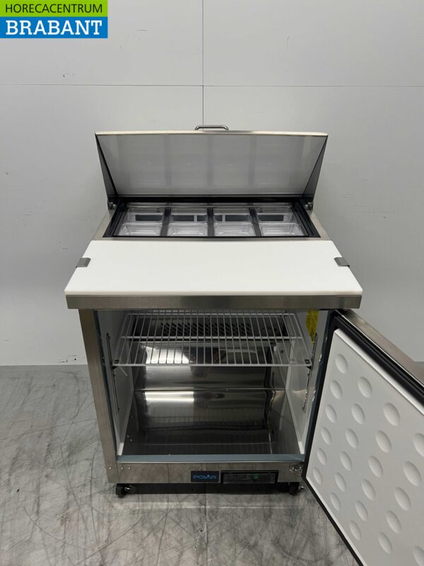 RVS Polar UA009 Koelwerkbank Saladette 1 deur 73,5 cm 230V Horeca - Afbeelding 4