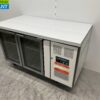 RVS Polar Koelwerkbank 2 glasdeuren / glazen deuren 136 cm 230V Horeca - Afbeelding 2