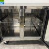 RVS Polar Koelwerkbank 2 glasdeuren / glazen deuren 136 cm 230V Horeca - Afbeelding 4