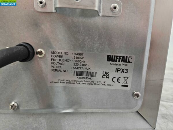 RVS Buffalo Heteluchtoven Convectieoven Oven 230V Horeca - Afbeelding 5