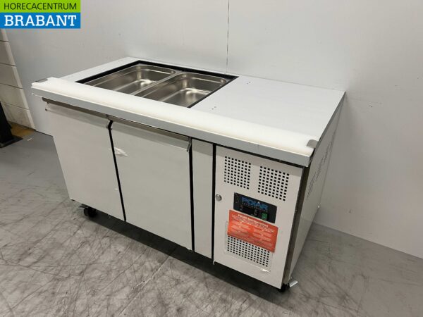 RVS Polar Koelwerkbank Saladette 2 deuren 136 cm 230V Horeca - Afbeelding 3