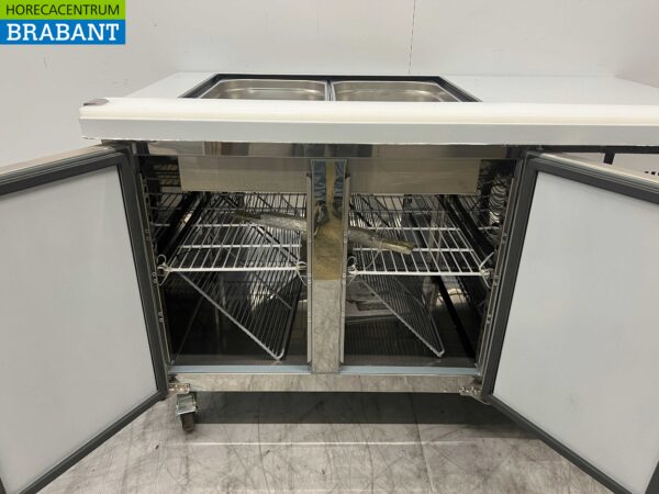 RVS Polar Koelwerkbank Saladette 2 deuren 136 cm 230V Horeca - Afbeelding 4