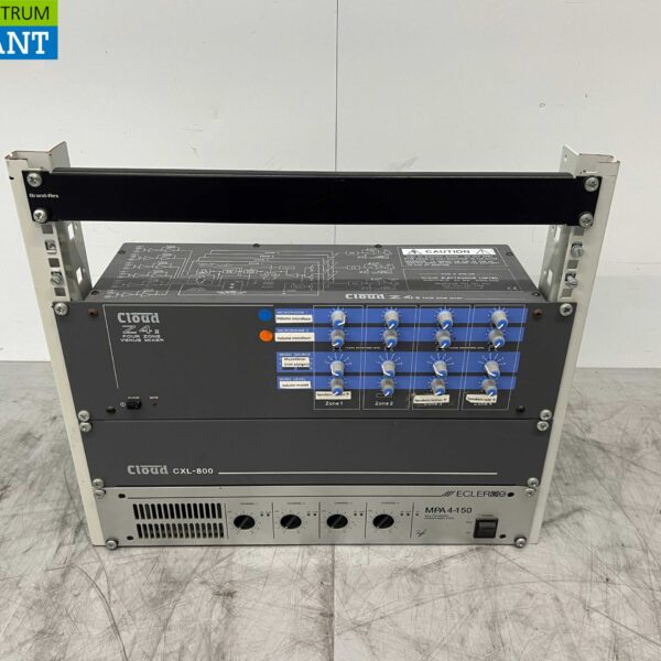 Ecler Cloud Muziekinstallatie Versterkerrack geluidsinstallatie 230V Horeca