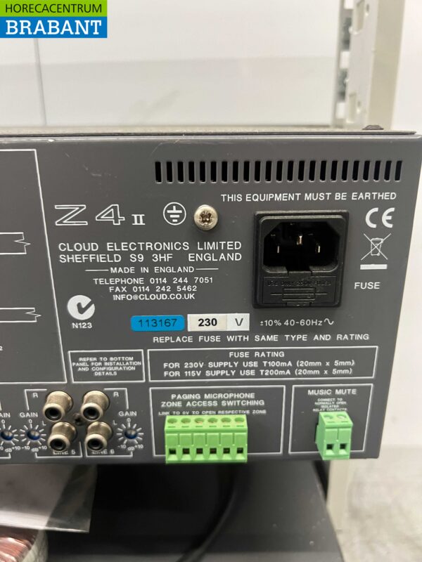 Ecler Cloud Muziekinstallatie Versterkerrack geluidsinstallatie 230V Horeca - Afbeelding 7