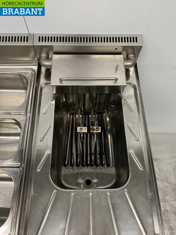 RVS Hendi Cookersystem Baklijn met Frituur 10L en Bain Marie 74 cm Horeca - Afbeelding 4
