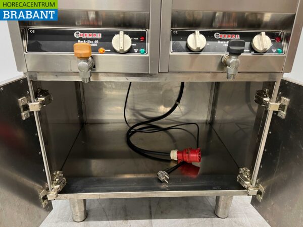 RVS Hendi Cookersystem Baklijn met Frituur 10L en Bain Marie 74 cm Horeca - Afbeelding 5