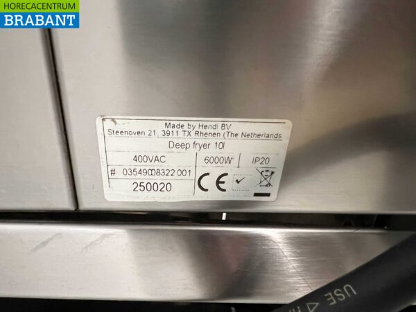 RVS Hendi Cookersystem Baklijn met Frituur 10L en Bain Marie 74 cm Horeca - Afbeelding 6