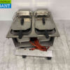 RVS Mareno Drop-in Friteuse Frituur 2 x 10 liter 400V Horeca - Afbeelding 2