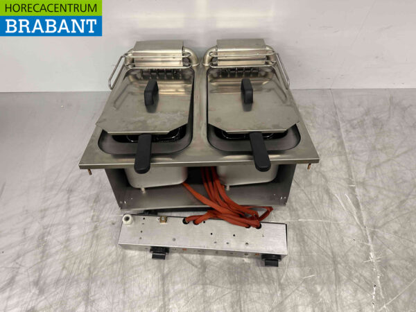 RVS Mareno Drop-in Friteuse Frituur 2 x 10 liter 400V Horeca - Afbeelding 2
