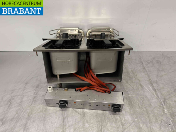 RVS Mareno Drop-in Friteuse Frituur 2 x 10 liter 400V Horeca - Afbeelding 3