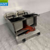 RVS Mareno Drop-in Friteuse Frituur 2 x 10 liter 400V Horeca - Afbeelding 4