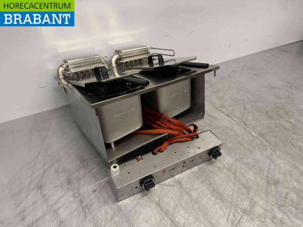 RVS Mareno Drop-in Friteuse Frituur 2 x 10 liter 400V Horeca - Afbeelding 4