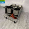 RVS Mareno Drop-in Friteuse Frituur 2 x 10 liter 400V Horeca - Afbeelding 5