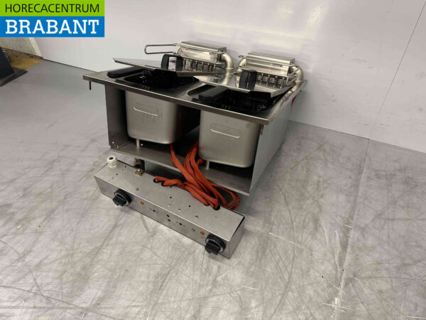 RVS Mareno Drop-in Friteuse Frituur 2 x 10 liter 400V Horeca - Afbeelding 5