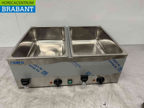 RVS Saro Bain marie 2 x 1/1 GN 230V Horeca