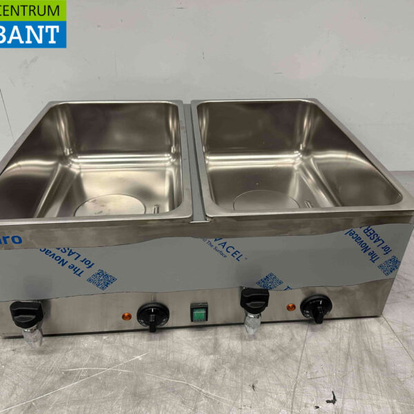 RVS Saro Bain marie 2 x 1/1 GN 230V Horeca
