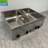 RVS Saro Bain marie 2 x 1/1 GN 230V Horeca - Afbeelding 3