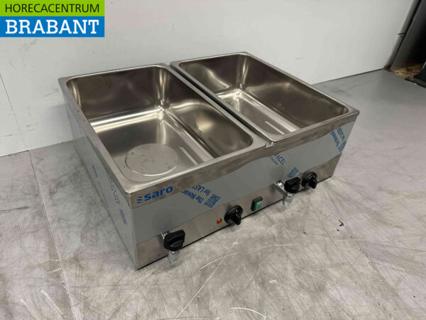 RVS Saro Bain marie 2 x 1/1 GN 230V Horeca - Afbeelding 3