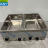 RVS Saro Bain marie 2 x 1/1 GN 230V Horeca - Afbeelding 4